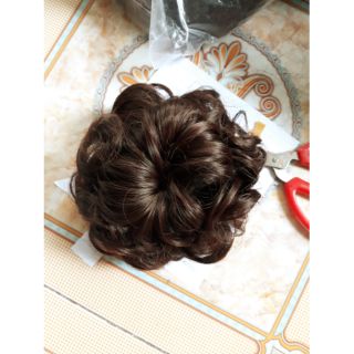 Búi hoa tóc giả có dây rút