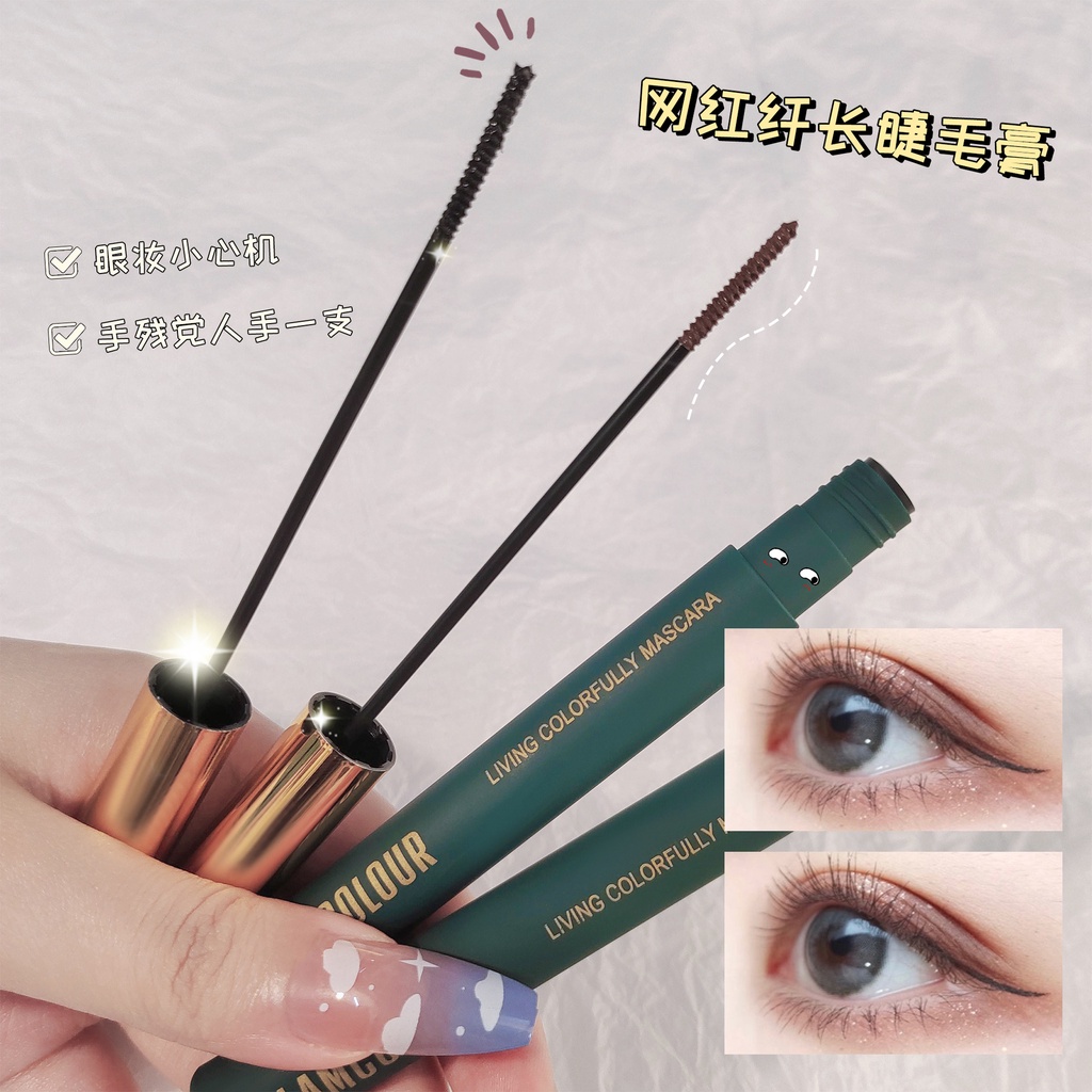 Mascara HUAQING làm cong và dày mi tự nhiên