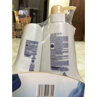 DẦU GỘI ĐẦU DOVE PHỤC HỒI HƯ TỔN 650g tặng kem xả 140g