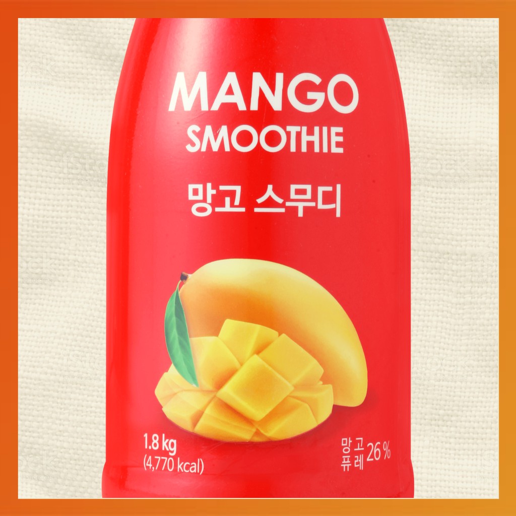 Smoothie Xoài Mango làm trà trái cây, đá xay, soda thay thế Sinh tố Syrup Siro Puree - JUPITER