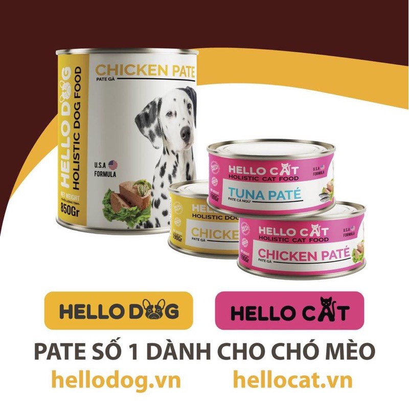 [Mã 253FMCGSALE giảm 8% tối đa 100K đơn 500K] Pate Hello Cat dành cho mèo