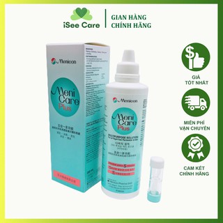 Combo 2 Nước ngâm rửa lens kính áp tròng MeniCare Plus 250ml thương hiệu Menicon Nhật Bản