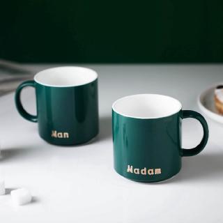 Ly uống nước cỡ lớn màu xanh lá bằng gốm sứ cao cấp