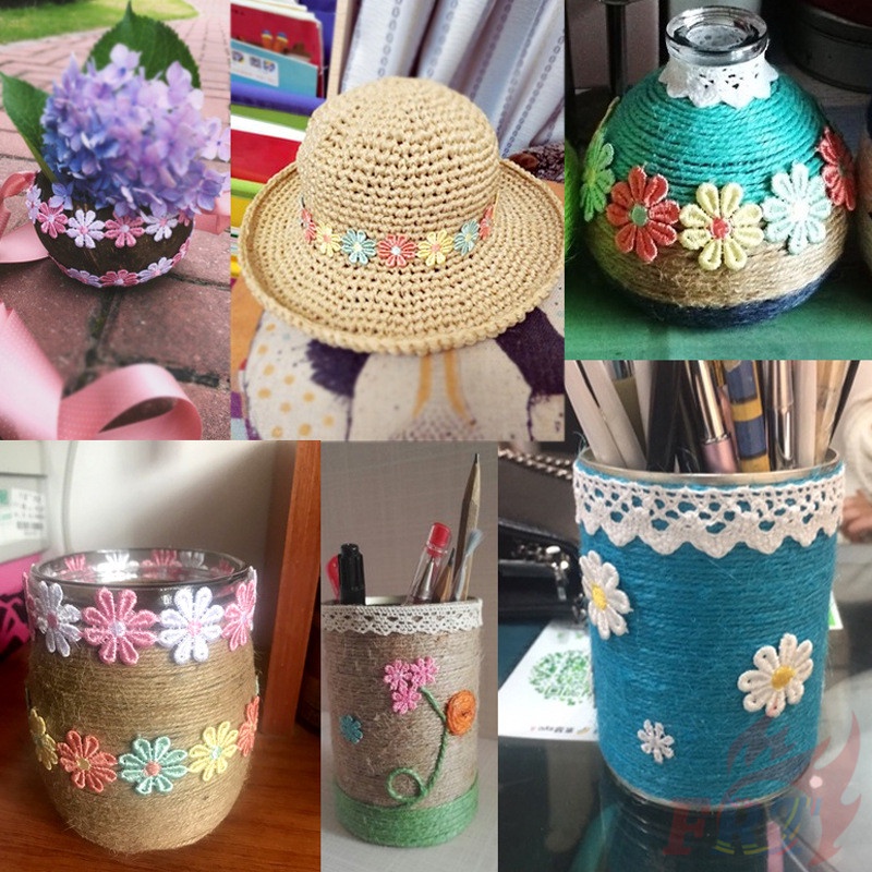 ✿ Sticker Ủi Thêu Hình Hoa/Dứa/Bướm ✿1 Miếng Dán Trang Trí Tóc Cho Bé 28cm