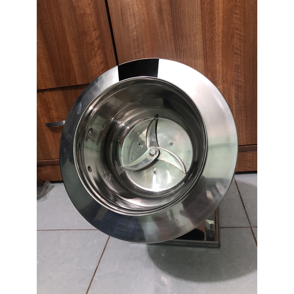Nồi xay thịt làm giò-Cối xay nhuyễn thịt cá làm chả cá, bò viên, pa tê, xúc xích Có khoang chứa đá lạnh