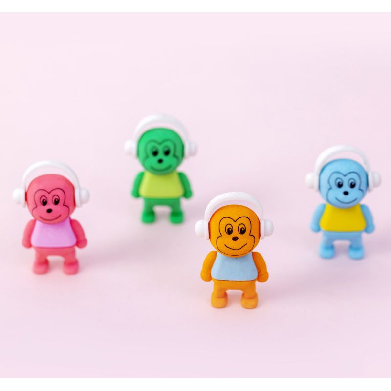 Tẩy Chì Hình Chú Khỉ Đeo Tai Nghe