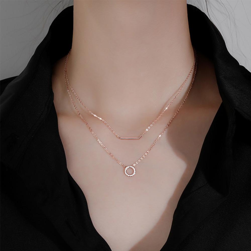 AROMA Vòng Cổ Choker Mặt Tròn Đơn Giản Thời Trang Cho Nữ