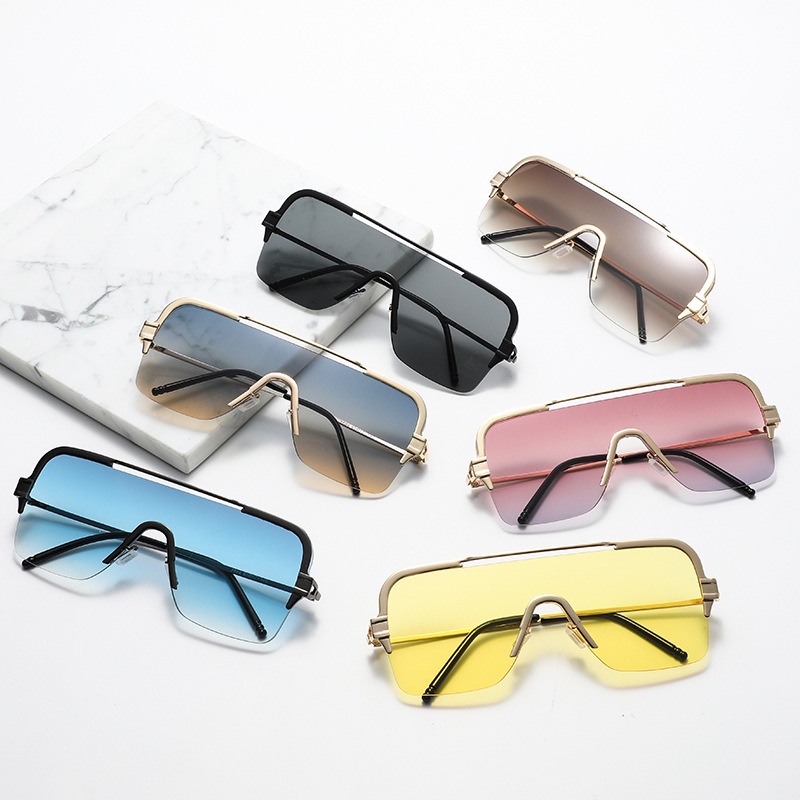 Kính Mát Thời Trang Hàn Quốc Gọng Kim Loại Lớn 2022 Dành Cho Nữ