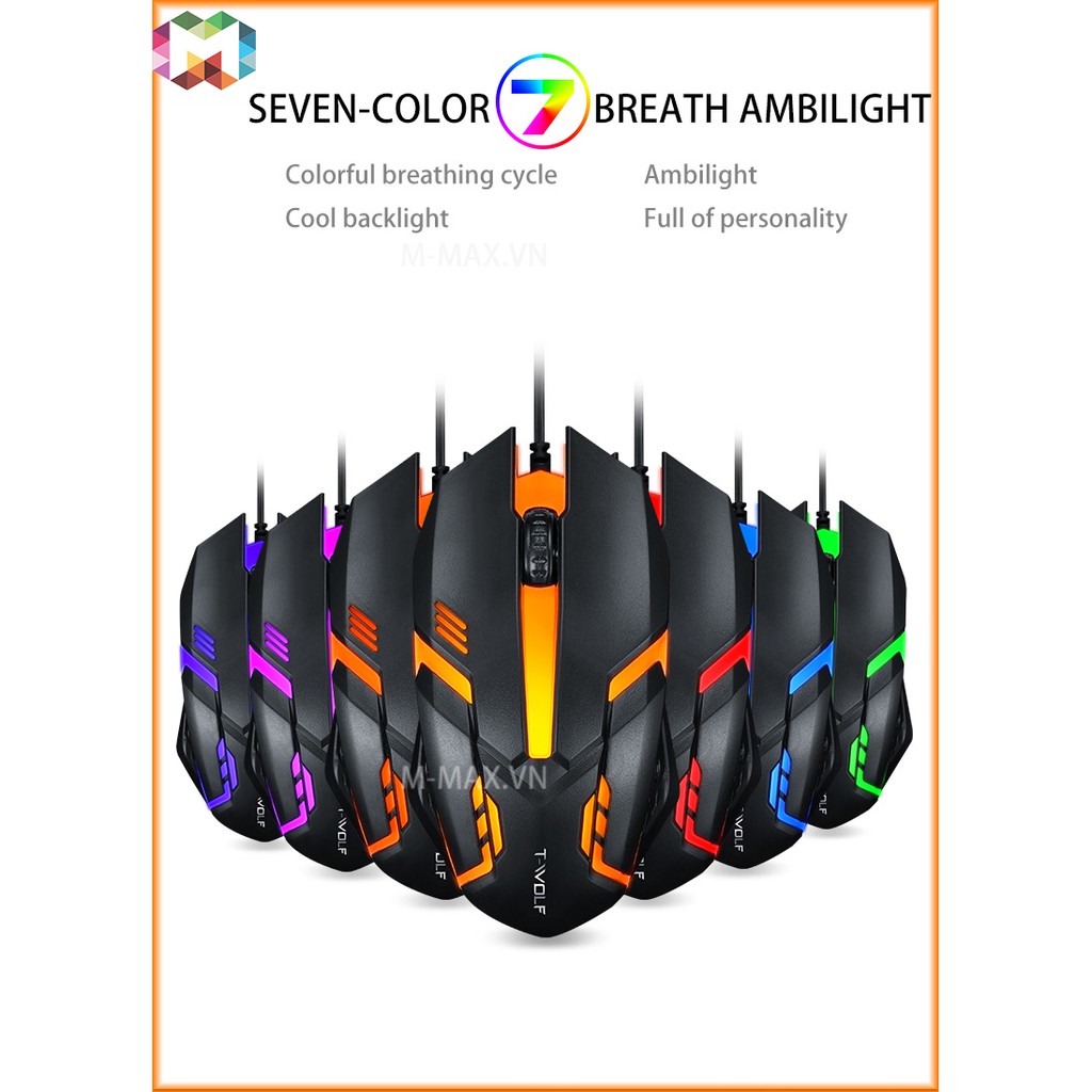 Chuột Gaming T-Wolf V1 Có Dây