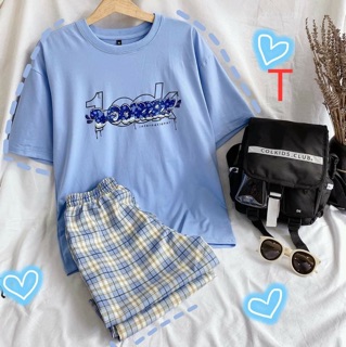 Sét áo look + quần kẻ TT12