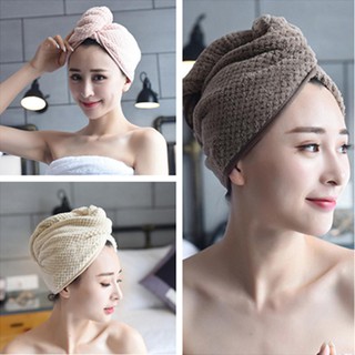 Khăn trùm đầu làm khô tóc nhanh chóng