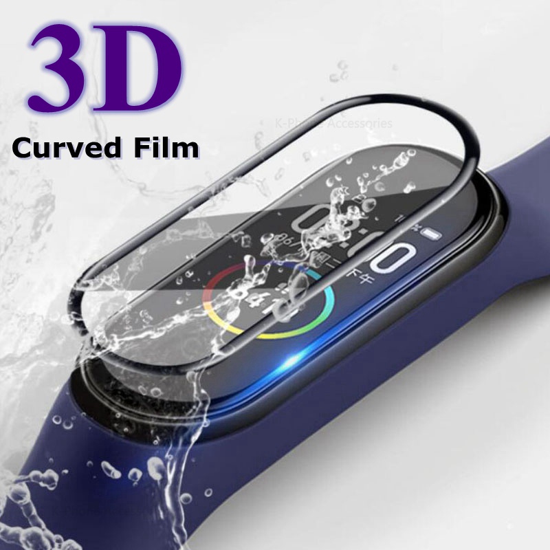 XIAOMI Miếng Dán 3D Bảo Vệ Màn Hình Cho Mi Band 6 5 4 3
