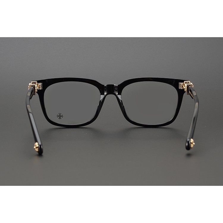 Kính mắt Chrome hearts cao cấp nam nữ thời trang , gọng vuông bản hoa nhỏ họa tiết thời trang Q60