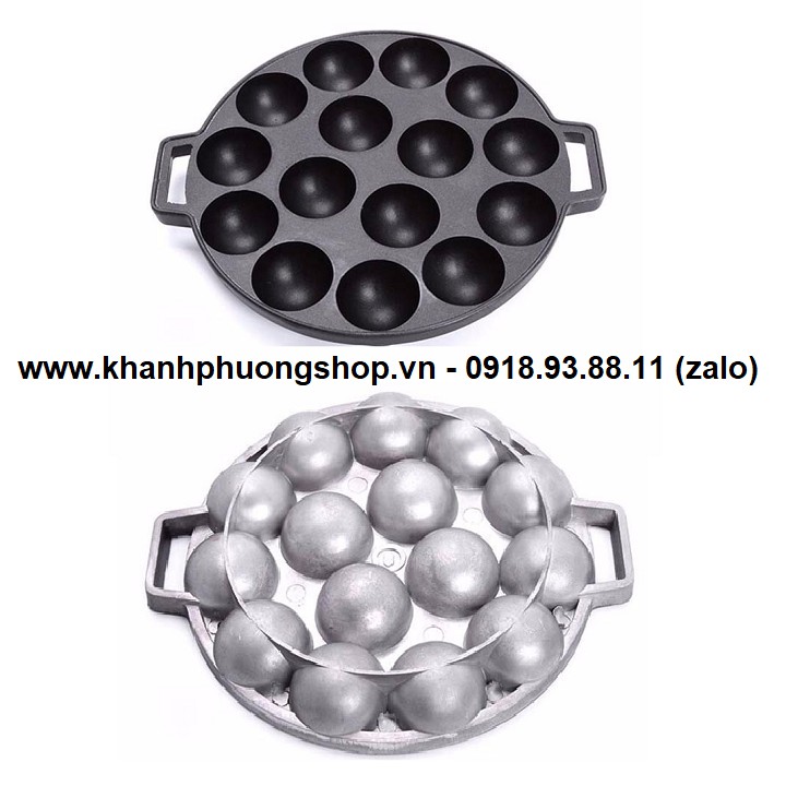 Chảo gang làm bánh bạch tuột - chảo gang