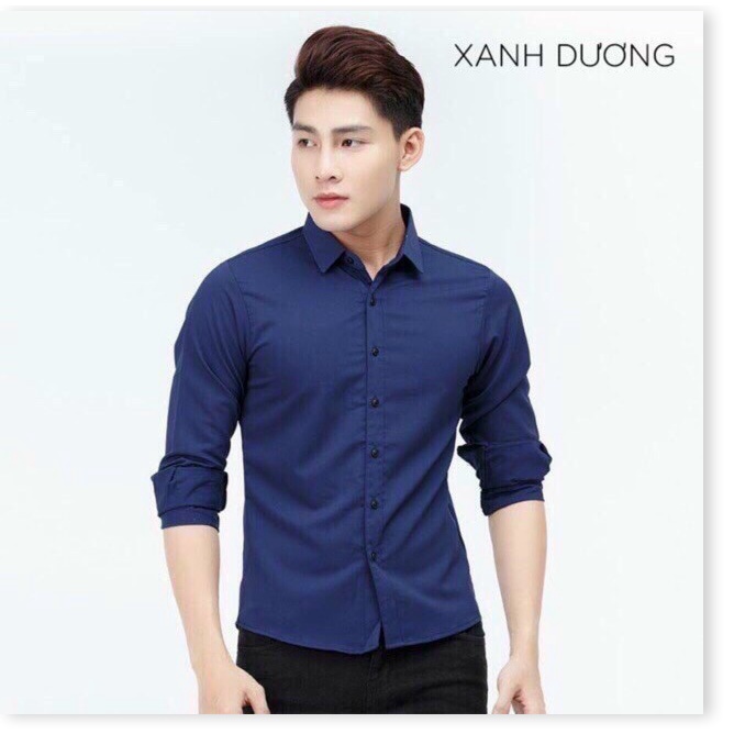 Áo sơ mi trơn dài tay cực phong cách đậm chất nam giới KOKO MI FASHION