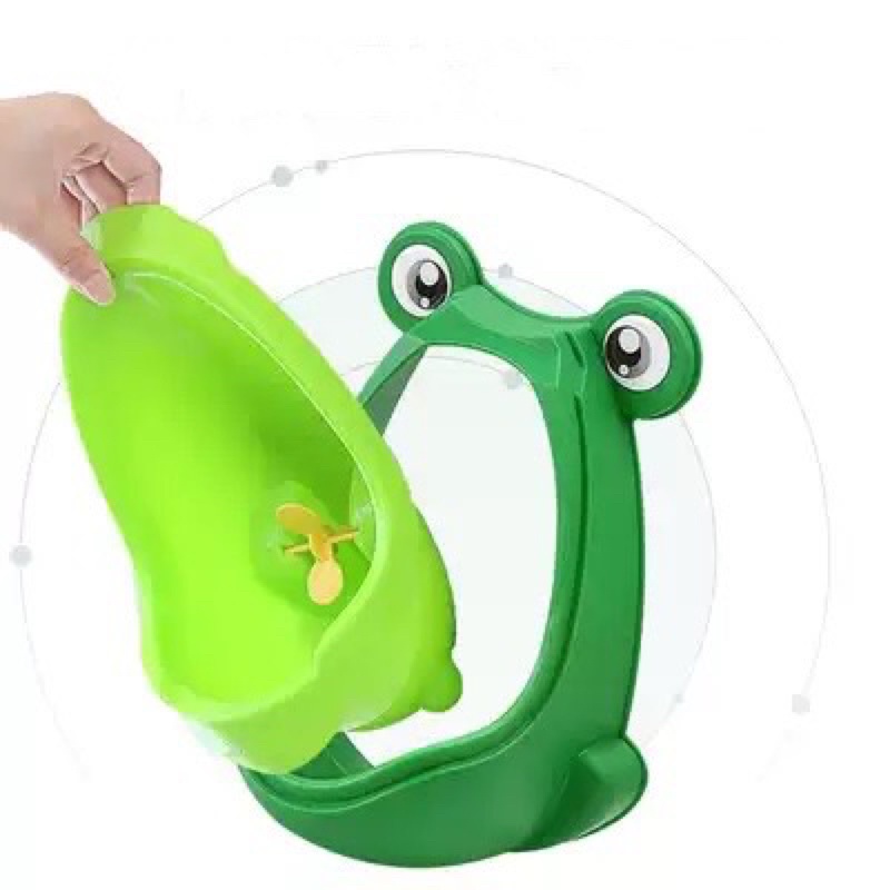 Bồn tiểu cho bé trai mini hình con ếch gắn tường đứng đi tiểu phát triển tính tự lập từ nhỏ, bô tiểu mini em bé