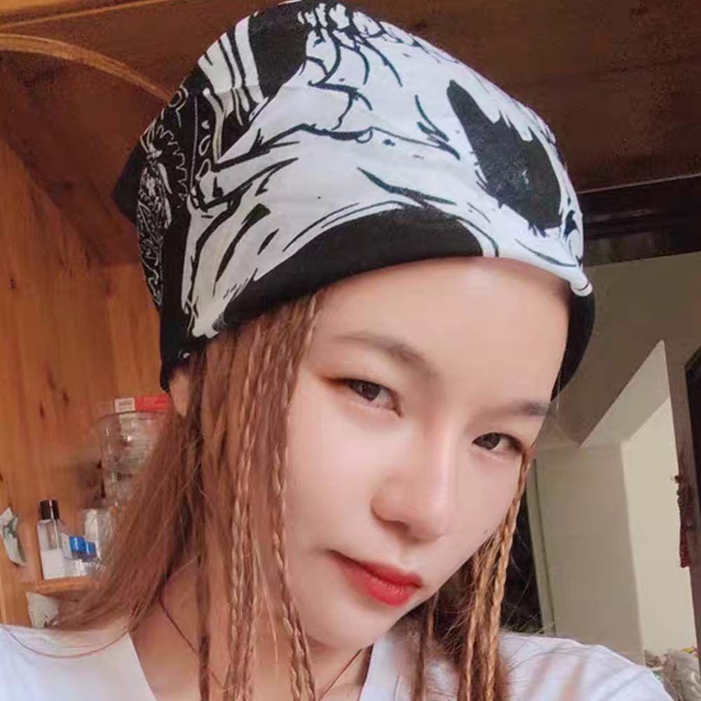 FORBETTER Khăn Vuông Tự Làm Mặt Nạ Đa Năng 55cm * 55cm Phong Cách Hip Hop