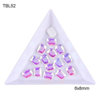 Charm gắn móng đá khối gắn móng tay chữ nhật TBL52