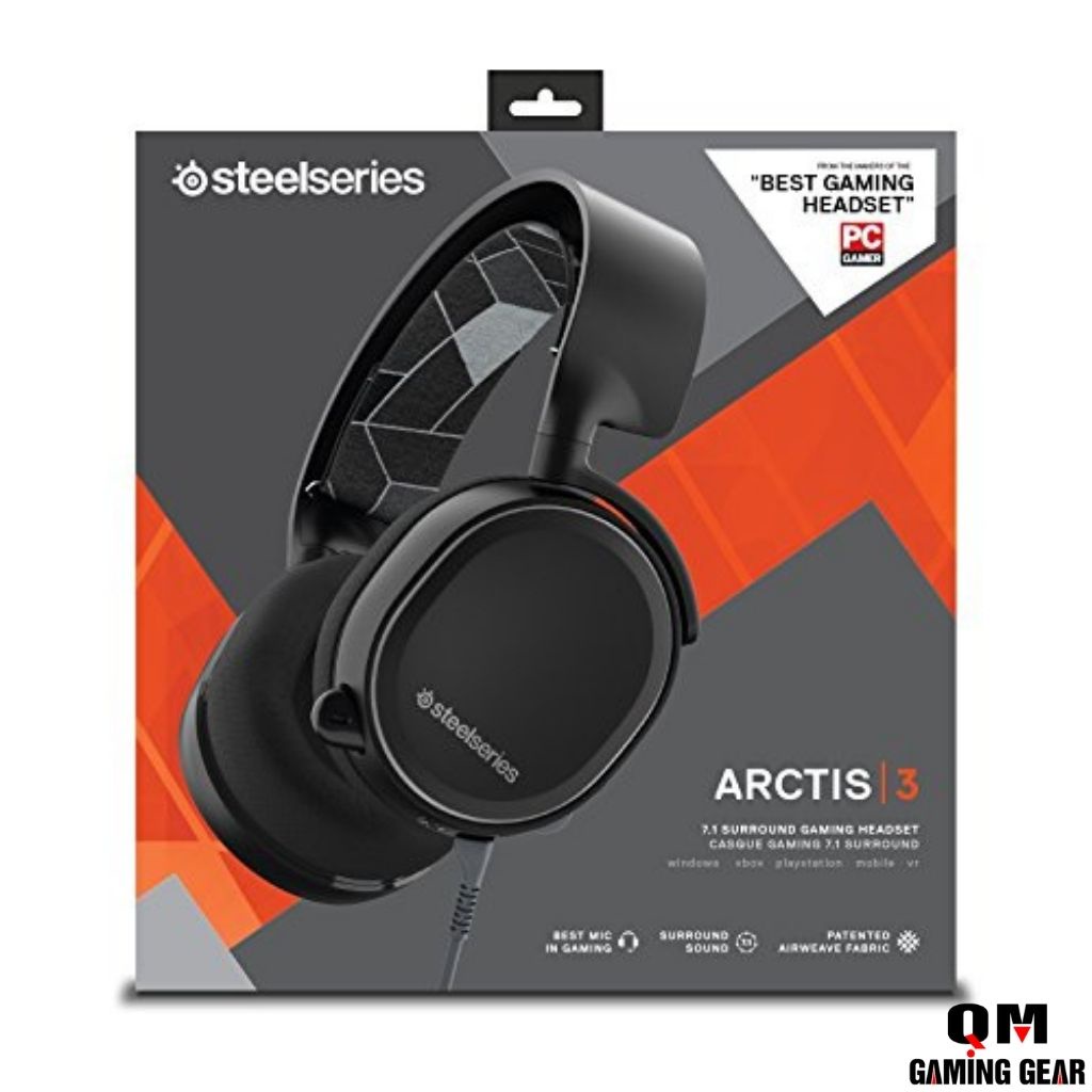 Tai nghe Gaming Steelseries Arctis 3 Black- Edition Có Mic, Màu Đen Like New