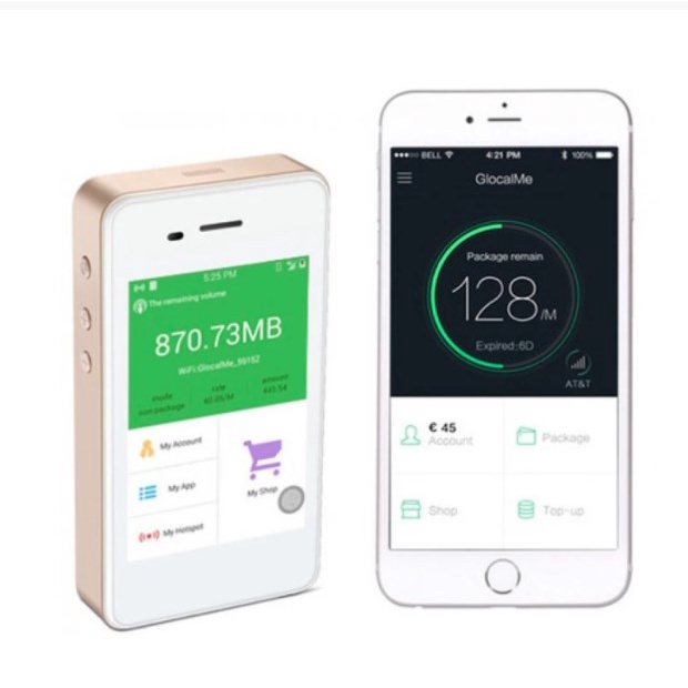 Bộ Phát Wifi GlocalMe G2 Pro, Tốc Độ Cao 150 Mbps, Pin 7200mAh