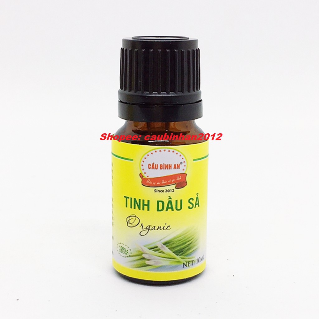 Tinh Dầu Sả Cầu Bình An Chai 10ml Nguyên Chất 100%