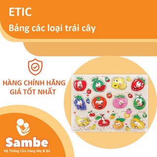 Đồ chơi gỗ Bảng các loại trái cây CA628