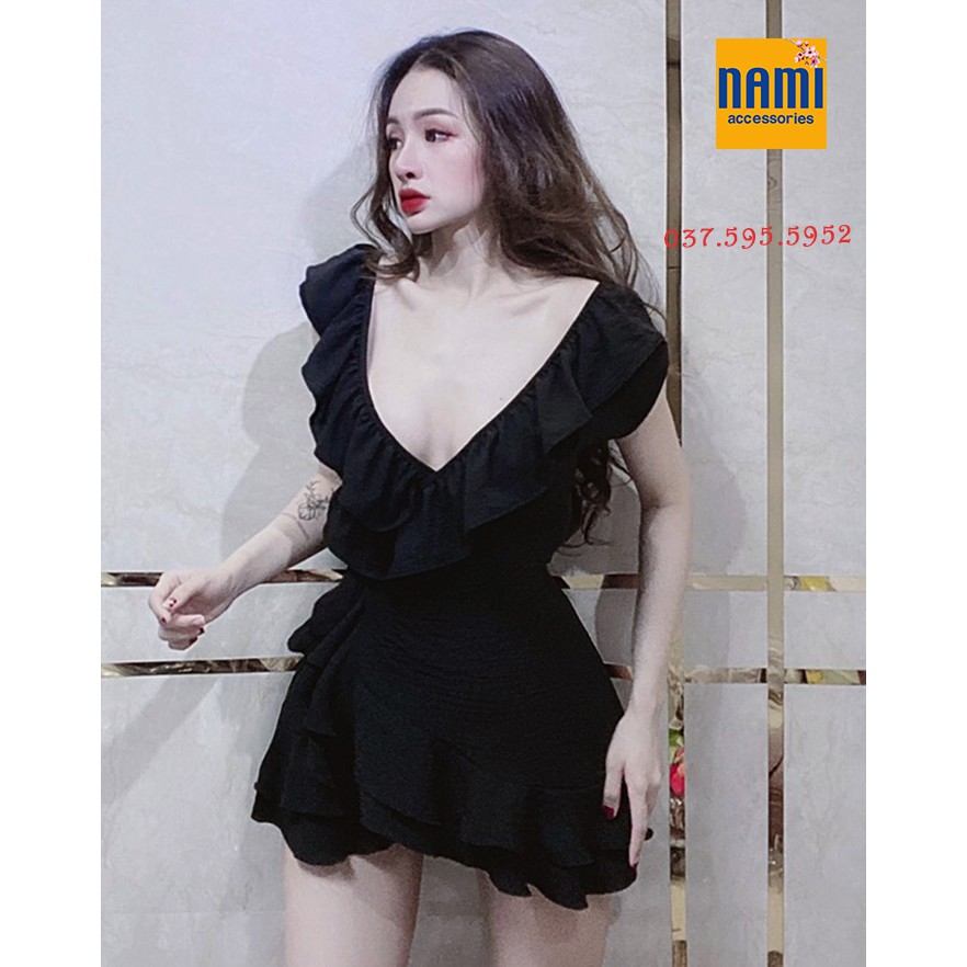 ĐẦM BÈO XOÈ NHẸ SIÊU ĐẸP XINH HẾT NẤC - QANU140