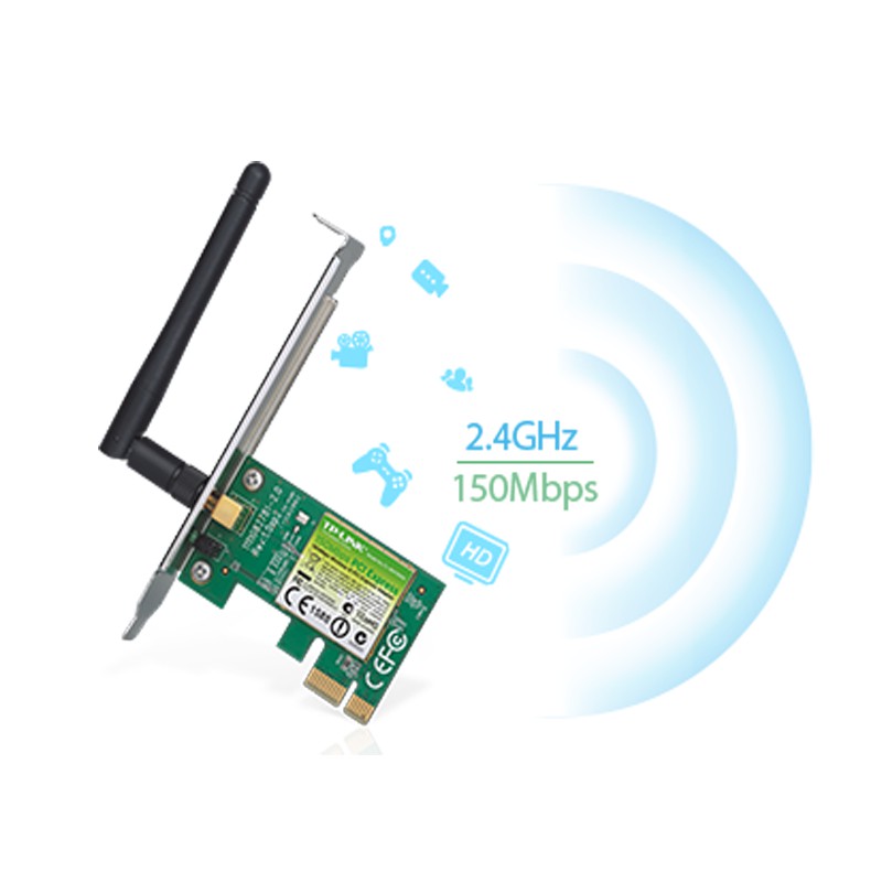 Card mạng Wifi PCI Express Tp-Link TL-WN781ND tốc độ 150Mbps