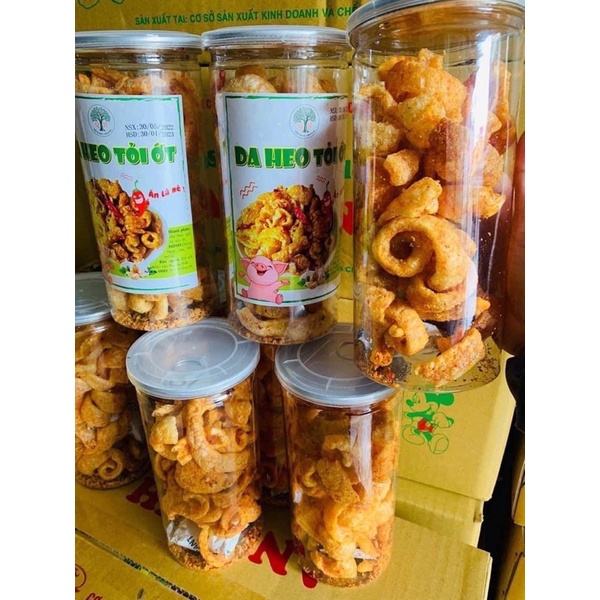 Da heo chiên giòn tỏi ớt/mắm hành hũ 150gram