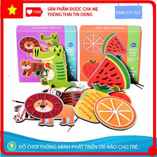 [Sale] Đồ Chơi Gỗ Luồn Dây