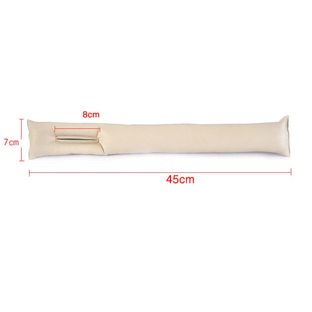SET2 Thanh cài khe ghế lái xe hơi ô tô da PU chống rơi đồ đạc nhỏ xuống gầm ghế xe ô tô