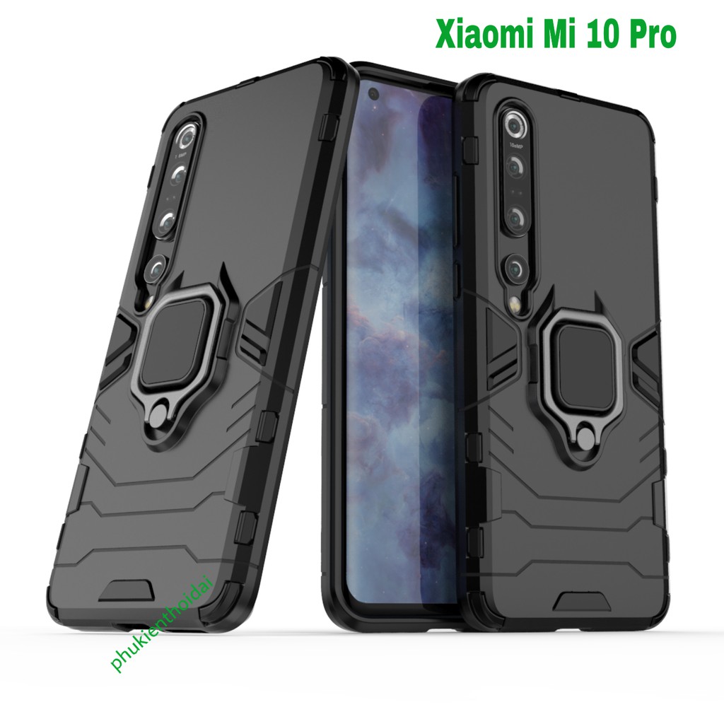 Ốp lưng Iron Man Iring Xiaomi Mi 10 Pro FREESHIP Từ 50k chống sốc siêu bền chống va đập mạnh giá đỡ xem phim 2