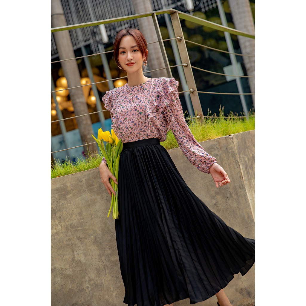 OLV - Áo Pink Frilly Side Top | BigBuy360 - bigbuy360.vn