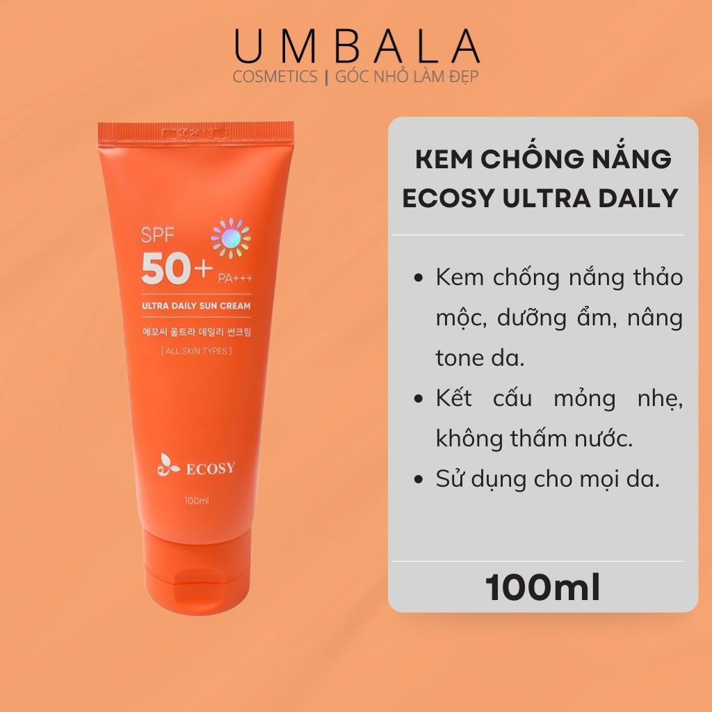 Kem chống nắng Ecosy Ultra SPF 50 (100ml)