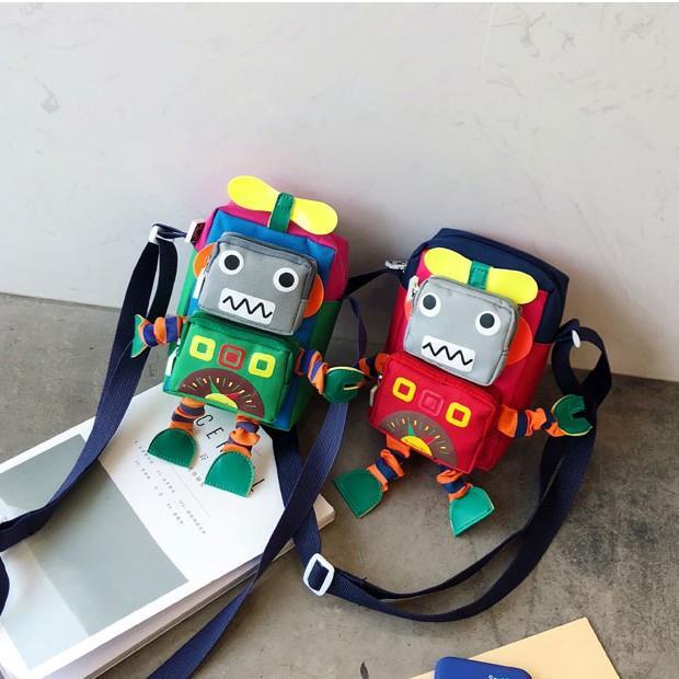 Túi Đeo Chéo Hình Robot Thời Trang Cho Bé Trai
