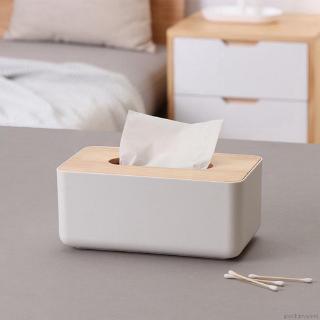 Hộp gỗ đựng khăn giấy đa chức năng tiện dụng