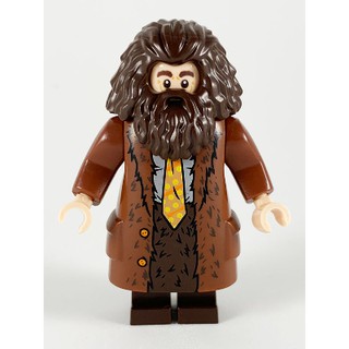 Nhân vật Giáo sư Rubeus Hagrid (Áo choàng nâu đậm) - Trong Đồ chơi lắp ráp Iego chủ đề Harry Potter - mã  hp200