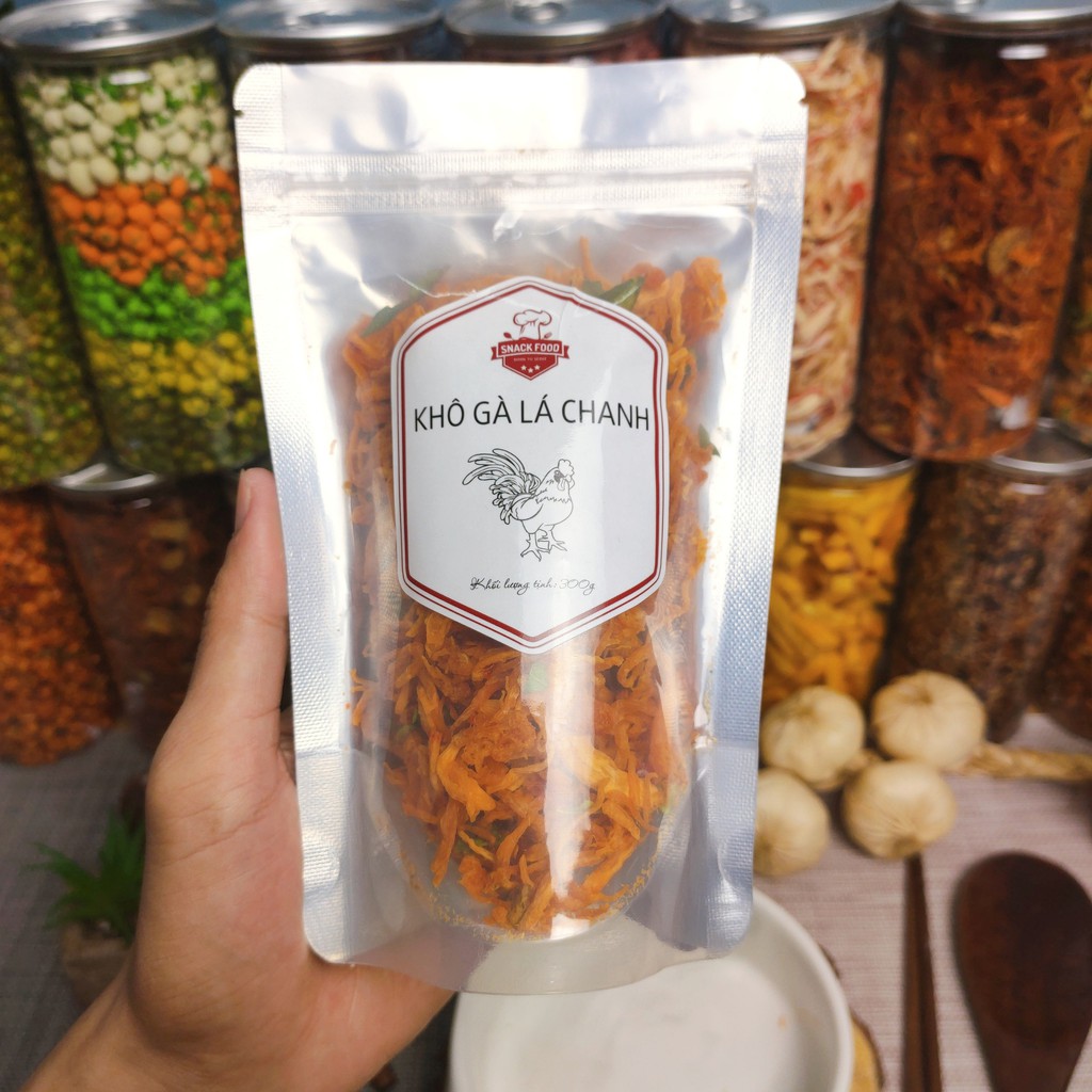 100gr KHÔ GÀ lá chanh, Loại 1, Đồ ăn vặt Snack Food