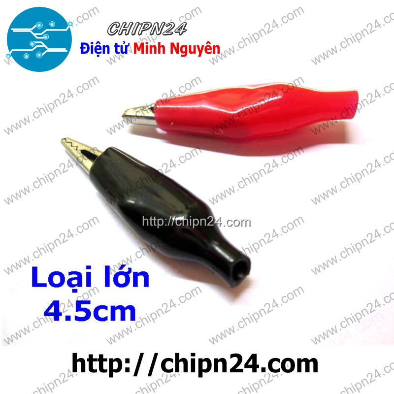 [5 CẶP] Kẹp cá sấu loại lớn 4.5cm