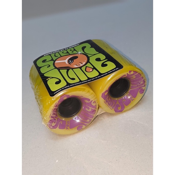 Bộ Bánh Ván Trượt Skateboard Chuyên Nghiệp Mỹ- OJ 60MM SUPER JUICE YELLOW 78A WHEELS (SOFT WHEELS)