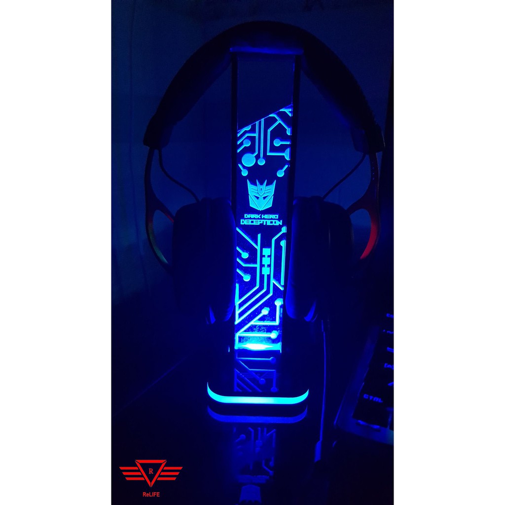 Giá treo tai nghe Led RGB ReLIFE Logo Decepticon