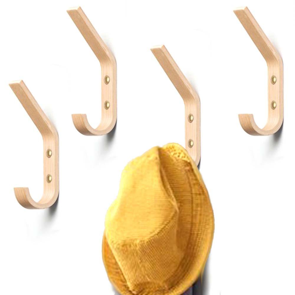 Móc Gỗ Treo Chìa Khóa / Nón / Khăn Tắm Gọn Gàng Tiện Dụng Giá Đỡ