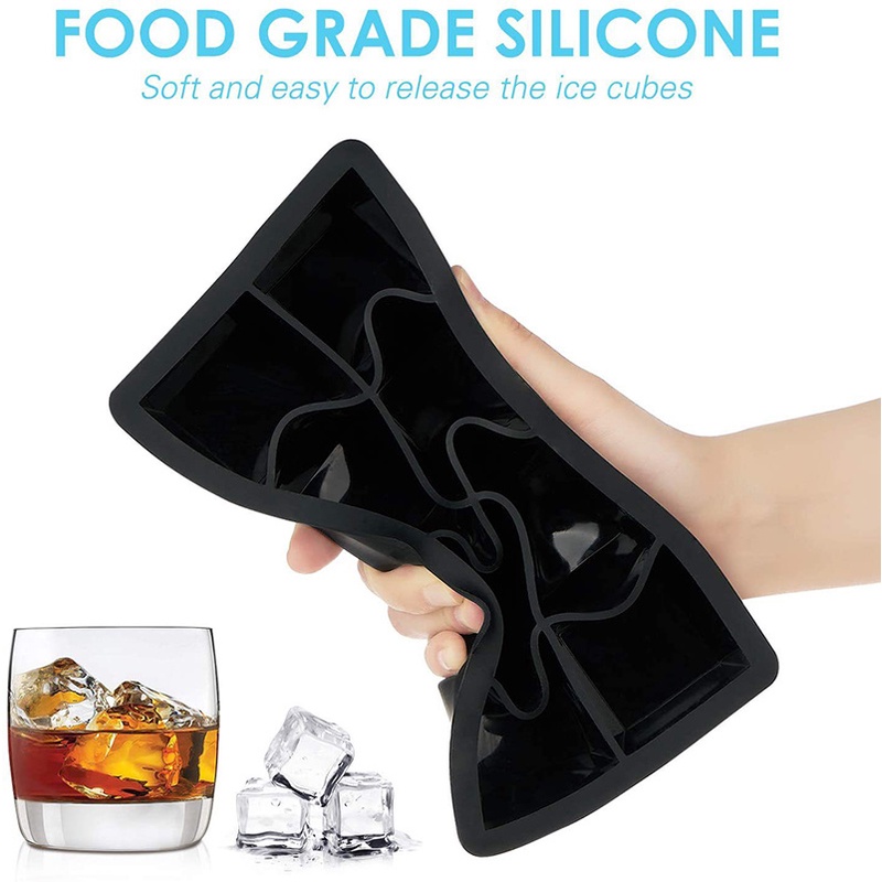 Khuôn Silicone Làm Đá Viên Hình Vuông Đa Năng Tiện Dụng