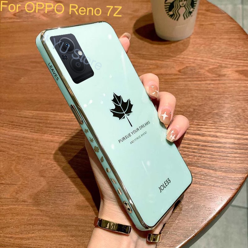 Ốp Điện Thoại Mềm Họa Tiết Lá Phong Cho OPPO reno 7 Pro 7z 6Z 6 5 Pro reno 4 3 2Z 2F