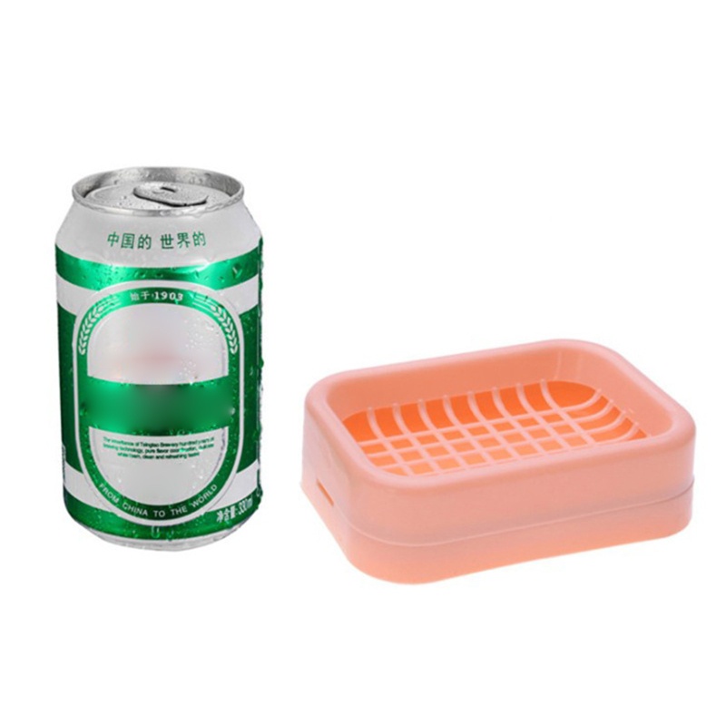Hộp Đựng Xà Phòng Hai Tầng Bằng Nhựa Kèm Giá Đỡ Và Lưới Thoát Nước Tiện Dụng Cho Nhà Tắm