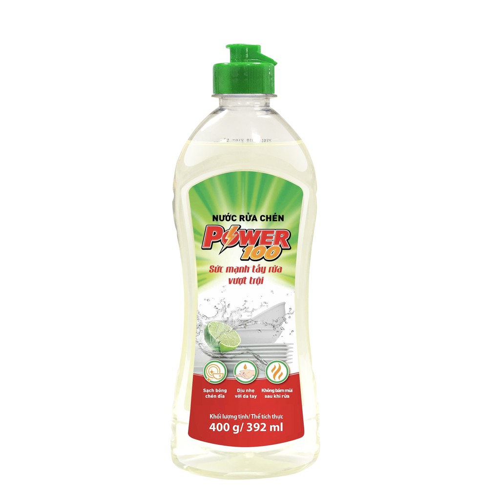 Nước rửa chén POWER100 400G