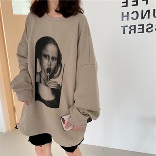Áo Sweater Unisex Monalisa Chất Nỉ Da Cá (Hàng Đặt Trước)