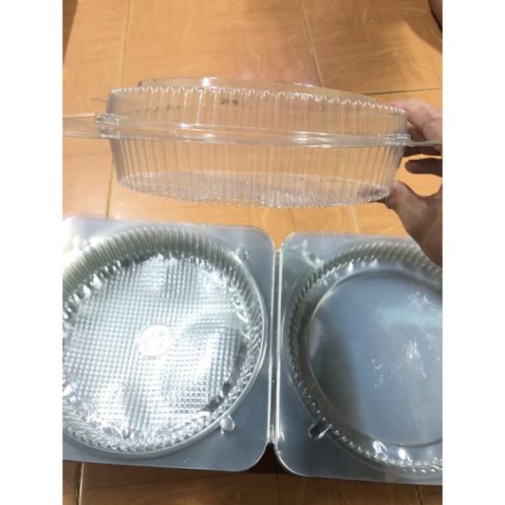 50 Hộp H28 hộp đựng bánh bông lan có nắp 21cmx6cm hộp nhựa trong bánh gato