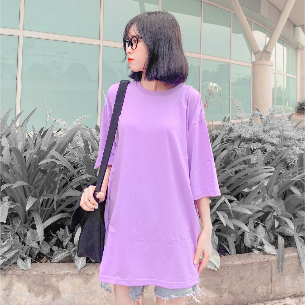Áo thun tay lỡ unisex OVERSIZE vải tici dày dặn - Tuni Store