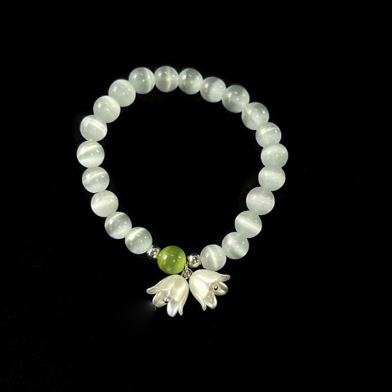 Lily Of The Valley Vòng Tay Xỏ Hạt Acrylic Tinh Tế Làm Quà Sinh Nhật Cho Nữ Sinh